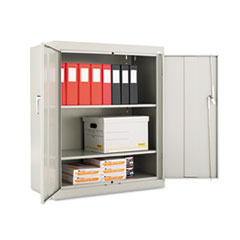 Assembled 42&quot; High Storage
Cabinet, w/ Adjustable
Shelves, 36w x 18d, Light
Gray - CABINET,36X18,42&quot;H,LGY