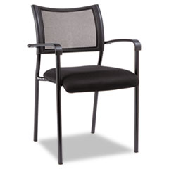 Eikon Series Stacking Mesh Guest Chair, Black -