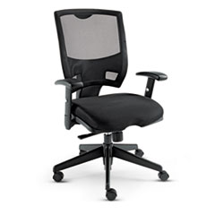 Epoch Series Mesh Mid-Back
Swivel/Tilt Multifunctional
Chair, Black -
CHAIR,MESH,MID-BACK,BK