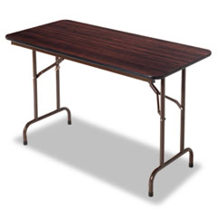 Wood Folding Table,
Rectangular, 48w x 24d x 29h,
Walnut -
TABLE,FLDG,MELMNE48X24,WL