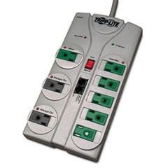 TLP808NETG Eco Surge Green, 8
Outlet, Tel DSL, 8ft Cord,
2160 Joules - SURGE,GREEN,8
OUTLET,GY