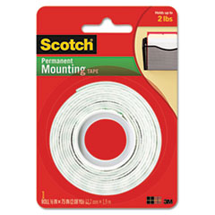 Foam Mounting Double-Sided
Tape, 1/2 Wide x 75 Long -
TAPE,MOUNTING,1/2X75 ROLL