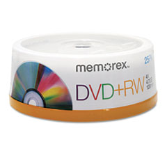 DVD Discs, 4.7GB, 4x, Spindle, Silver, 25/Pack -