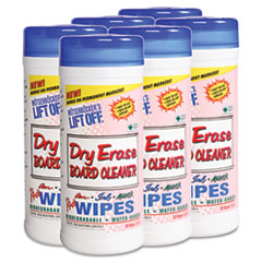 Dry Erase Cleaner Wipes,
Cloth, 7 x 12 - DRY ERASE
BOARD WIPESPENS/INK/MARKERS
6/30S