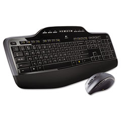 MK710 Wireless Desktop Set, Keyboard/Mouse, USB, Black -