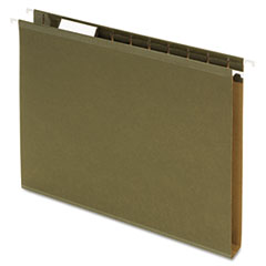 Reinforced 1&quot; Extra Capacity
Hanging Folders, Letter,
Standard Green, 25/Box -
FOLDER,BX BOTM,1CAP,25LTR