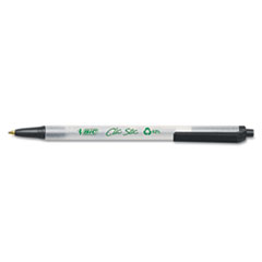 Ecolutions Clic Stic
Ballpoint Retractable Pen,
Black Ink, Medium, Dozen -
PEN,ECOLUTIONS CLIC,BK