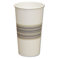 Paper Hot Cups, 20 oz, Blue/Tan - C-PPR HOT CUP 20OZ