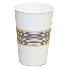 Paper Hot Cups, 12 oz, Blue/Tan - C-TL PPR HOT CUP