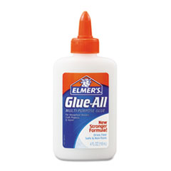 Glue-All White Glue,
Repositionable, 4 oz -
GLUE,ALL,WHT,4OZ