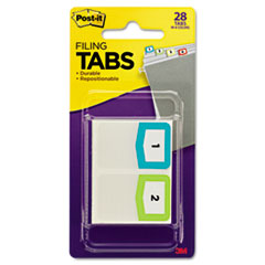 Preprinted File Tabs, 1 3/4 x
1 1/2, Numbers 1-12, 28/Pack
- TAB,2 STS OF NMBRS,28,AST