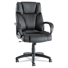 Fraze High-Back Swivel/Tilt Chair, Black Leather -