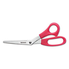 All-Purpose Value Scissors, 8&quot; Bent, Red -