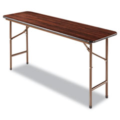 Wood Folding Table, Rectangular, 60w x 18d x 29h,