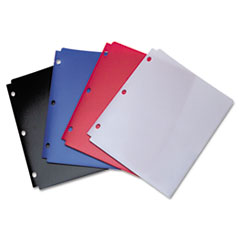 Snapper Twin Pocket Poly Folder, 8-1/2 x 11, Assorted