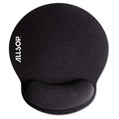Memory Foam Mouse Pad with
Wrist Rest, Black, 7 1/4&quot; x 8
1/4&quot; - PAD,MEMORY FOAM
WRIST,BK