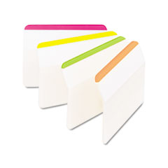 Durable Hanging File Tabs, 2 x 1 1/2, Striped, Assorted