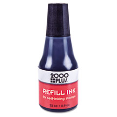 2000 PLUS Self-Inking Refill Ink, Black, .9 oz Bottle -
