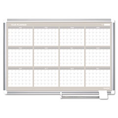12 Month Year Planner, 36x24, Aluminum Frame -