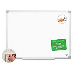 Earth Easy-Clean Dry Erase Board, White/Silver, 24x36 -