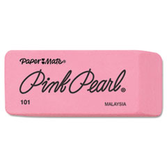 Pink Pearl Eraser, Large, 12/Box - ERASER,PENCIL,LRG,PK