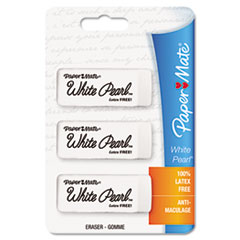White Pearl Eraser, 3/Pack - ERASER,WHT PEARL 3/PK.WE