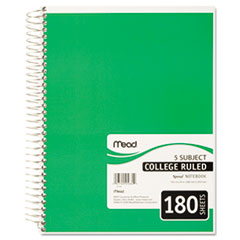 Spiral Bound Notebook,
College Rule, 8 x 10-1/2,
White,Twin wire, 180
Sheets/Pad -
BOOK,THEME,10.5X8,180SH