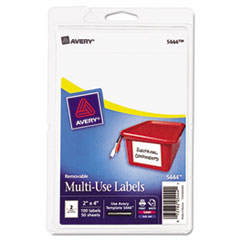 Print or Write Removable
Multi-Use Labels, 2 x 4,
White, 100/Pack -
LABEL,4X2,100/PK,WHT
