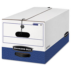 Liberty Max Strength Storage
Box, Letter, 12 x 24 x 10,
White/Blue, 12/Carton -
BOX,STOR,12X10X24,CTN12