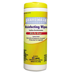 Disinfecting Wipes, 8 x 7, Lemon Scent, 35