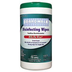 Disinfecting Wipes, 8 x 7, Fresh Scent, 75/Canister -