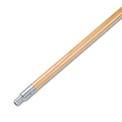 Metal Tip Threaded Hardwood Broom Handle, 1&quot; Dia x 60in