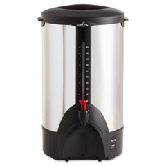 50-Cup Percolating Urn,
Stainless Steel -
URN,COFFEE,50 CUP,SS