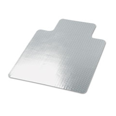 Cleated Chair Mat for Low and
Medium Pile Carpet, 45w x
53l, Clear -
CHAIRMAT,45X53,W/25X12 LP