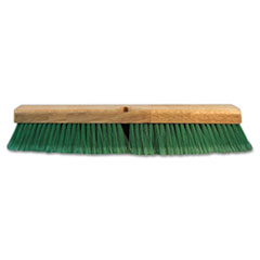 Push Broom Head, 3&quot; Green
Flagged Recycled PET Plastic,
24&quot; - PUSH BROOM 100% RECYC
OD BLK PET BLND 24IN GRN