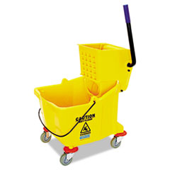 Side-Press Bucket/Wringer Combo, 8.75 gal, Yellow - MOP