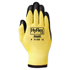 HyFlex Ultra Lightweight
Assembly Gloves,
Black/Yellow, Size 10 -
C-HYFLEX KEVLAR/FOAM GLV KNIT
WRIST XL 10IN YEL 12