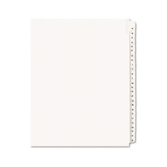 Allstate-Style Legal Side Tab
Dividers, 26-Tab, A-Z,
Letter, White, 26/Set -
INDEX,ALLSTATE A-Z,WHT