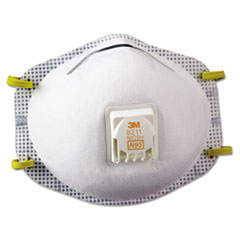 Particulate Respirator 8211,
N95 - C-C-N95 PARTIC RESPIR
WHI 8010/BOX