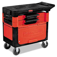Locking Trades Cart, 330-lb
Cap., 2 Shelves, 19 1/4w x
38d x 33 3/8h, Black -
C-TRADES CART WITH
LOCKCABINET BLACK