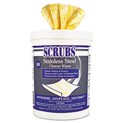 Stainless Steel Towels, 9 3/4
x 10 1/2, Yellow - C-SCRUBBS
S/S CLEANERWIPES 6/70CT