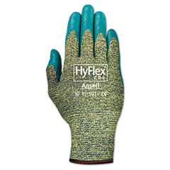 HyFlex 501 Medium-Duty
Gloves, Size 8,
Kevlar/Nitrile, Blue/Green -
C-HYFLEX KEVLAR/FOAM GLV KNIT
WRIST MED BLU 12