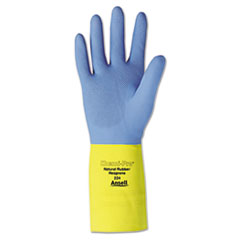 Chemi-Pro Neoprene Gloves, Blue/Yellow, Size 10 -