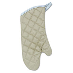 Flameguard Oven Mitt, 15&quot;,
One Size Fits All,
Terrycloth, Tan - OVEN MITT
15&quot; FLAMEGUARD