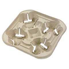 StrongHolder Molded Fiber Cup
Tray, 8-22oz, Four Cups -
C-MLD FBR TRAY 4CUP 8-22OZ
BEI 300CS CRDBD BX