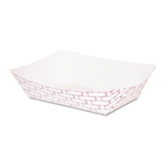Paper Food Baskets, 16oz
Capacity, Red/White - C-100
1# RED WEAVE FOODTRAY (1000)