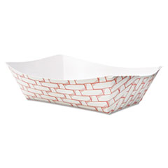 Paper Food Baskets, 3lb
Capacity, Red/White - C-300
3# RED WEAVE FOODTRAY (500)