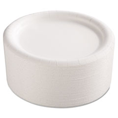 Premium Coated Paper Plates,
9 Inches, White, Round,
125/Pack - C-PPR PLT CLAYCOAT
9IN WHI 4/125