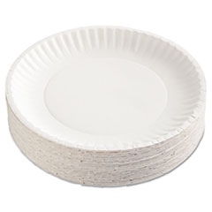 Uncoated Paper Plates, 9
Inches, White, Round,
100/Pack - C-GREEN LABEL PPR
PLT UNCTD 9IN WHI 12/100