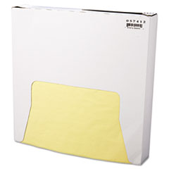 Grease-Resistant Wrap/Liner, 12 x 12, Yellow, 1000/Pack -